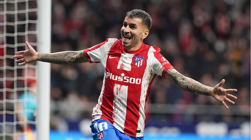 Angel Correa trong màu áo của Atletico Madrid