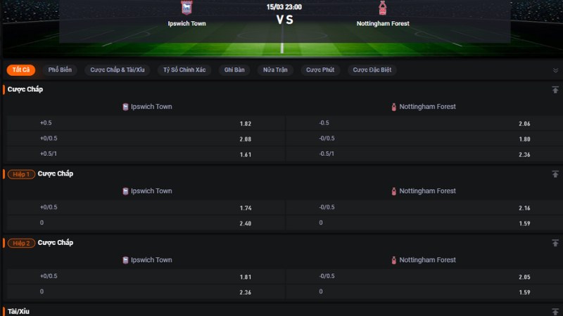 Ipswich vs Nottingham