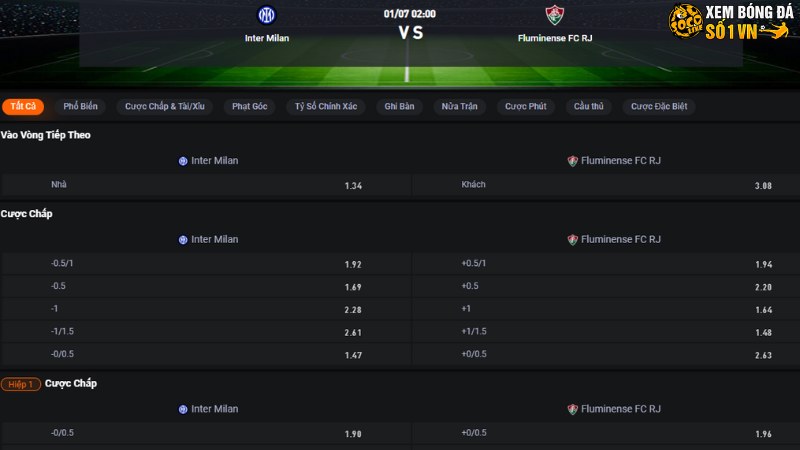 Inter vs Fluminense