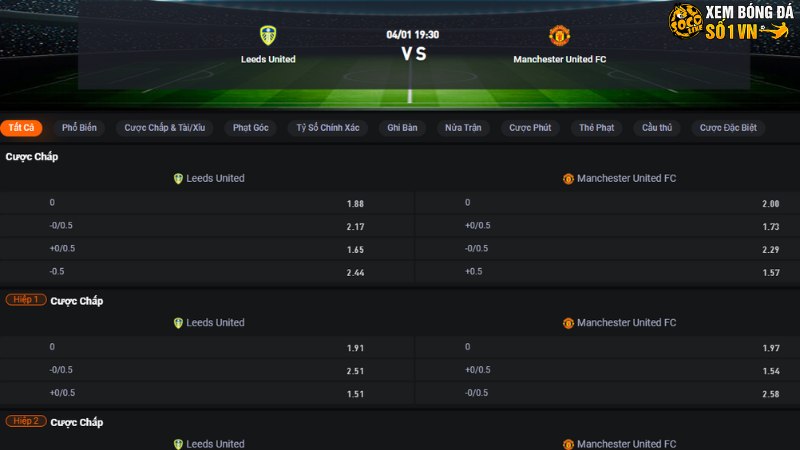 Leeds vs MU